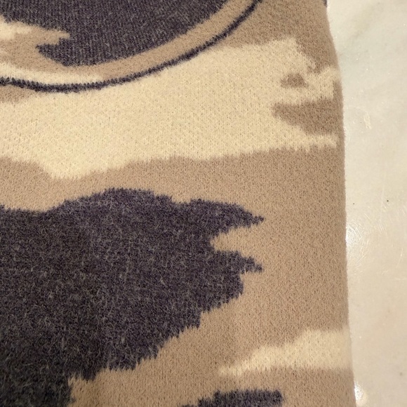 Anthropologie Maeve Women's Cowl Neck Sweater - Gray and Cream - Picture 6 of 6